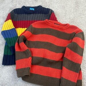 Set of 2 Boys Striped Sweaters from Children's Place Size Small 5/6
